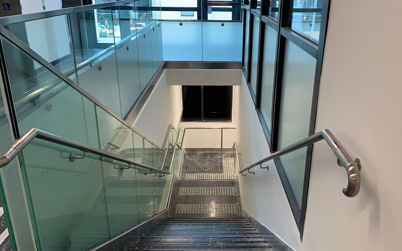 glass handrails