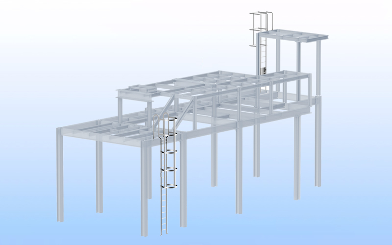 Heavy-Duty Steel Columns and Base Plates